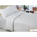 China Wholesale King Size Classic Sateen Dobby Stripe conjunto de sábanas de algodón